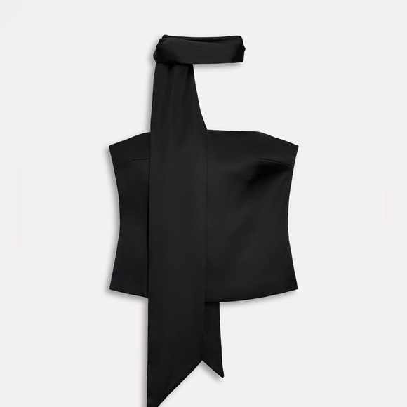 Zara SATIN FOULARD TOP 50TH ANNIVERSARY - Picture 2 of 5